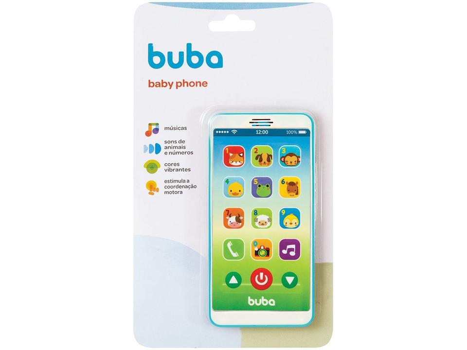 Celular de Brinquedo Baby Phone Azul Musical - Buba - 3