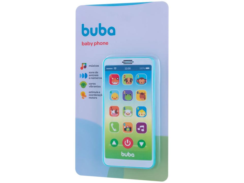 Celular de Brinquedo Baby Phone Azul Musical - Buba - 10