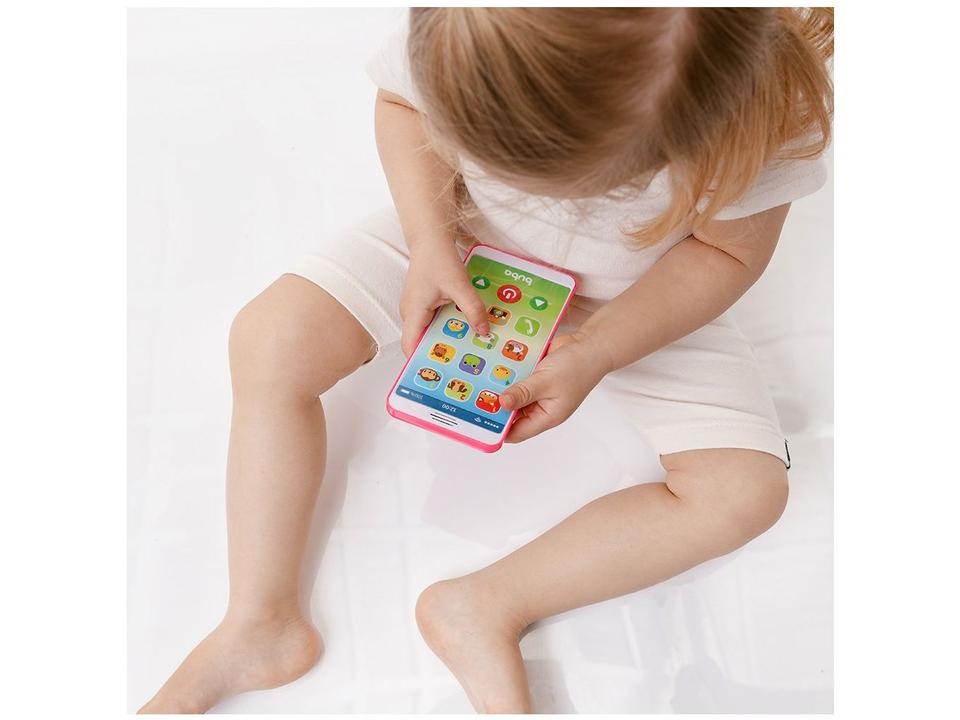 Celular de Brinquedo Baby Phone Rosa Musical - 2
