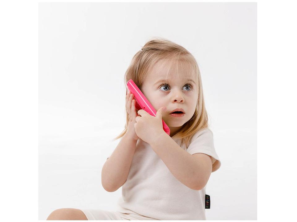 Celular de Brinquedo Baby Phone Rosa Musical - 1