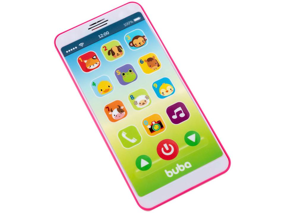 Celular de Brinquedo Baby Phone Rosa Musical - 3