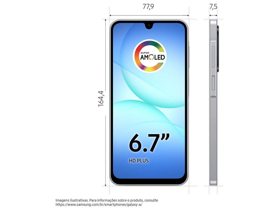 Celular Samsung Galaxy A17 128GB 4GB RAM Cinza 6,7" Câm. Tripla + Selfie 13MP - 9