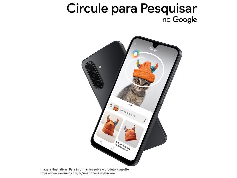Celular Samsung Galaxy A17 256GB 5G 8GB RAM Preto 6,7" Câm. Tripla + Selfie 13MP - 3