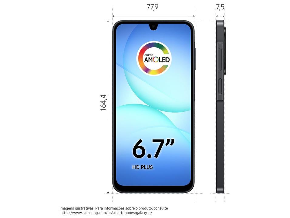 Celular Samsung Galaxy A17 256GB 5G 8GB RAM Preto 6,7" Câm. Tripla + Selfie 13MP - 10