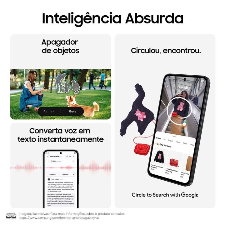 Celular Samsung Galaxy A27 256GB 5G 6GB RAM Preto 6,7" Câm. Tripla Selfie 12MP - 9