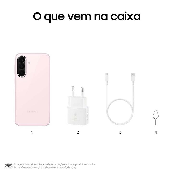 Celular Samsung Galaxy A27 256GB 5G 6GB RAM Rosa 6,7" Câm. Tripla Selfie 12MP - 10