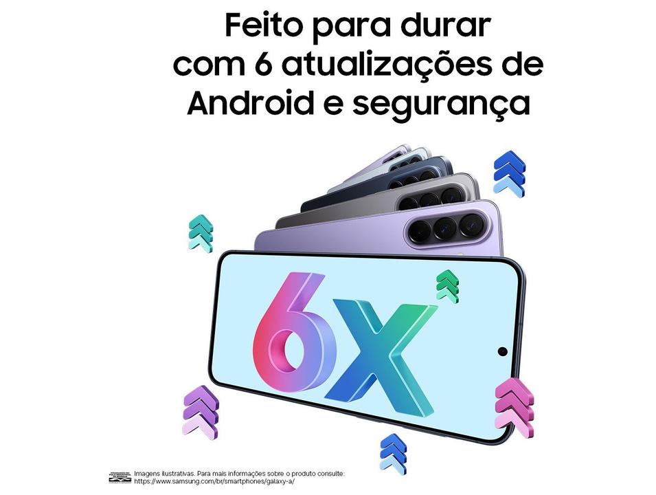 Celular Samsung Galaxy A37 128GB 5G 6GB RAM Preto 6,7" Câm Tripla + Selfie 12MP - 6