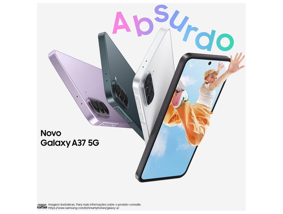 Celular Samsung Galaxy A37 128GB 5G 6GB RAM Preto 6,7" Câm Tripla + Selfie 12MP - 2