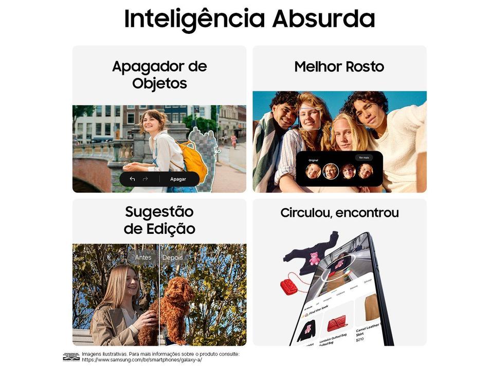 Celular Samsung Galaxy A57 128GB 5G 8GB RAM Azul Escuro 6,7" Câm Tripla + Selfie 12MP - 9