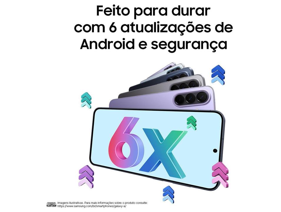 Celular Samsung Galaxy A57 128GB 5G 8GB RAM Azul Escuro 6,7" Câm Tripla + Selfie 12MP - 8