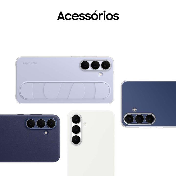 Celular Samsung Galaxy S25 FE 128GB 5G 8GB RAM Azul Marinho 6,7" Câm. Tripla + Selfie 12MP - 6