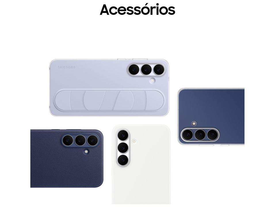 Celular Samsung Galaxy S25 FE 256GB 5G 8GB RAM Azul Marinho 6,7" Câm. Tripla + Selfie 12MP - 6