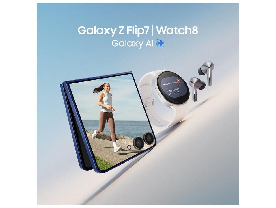 Celular Samsung Galaxy Z Flip7 256GB Azul 5G Tela 6,9" Câm. Dupla 50MP Galaxy AI - 6