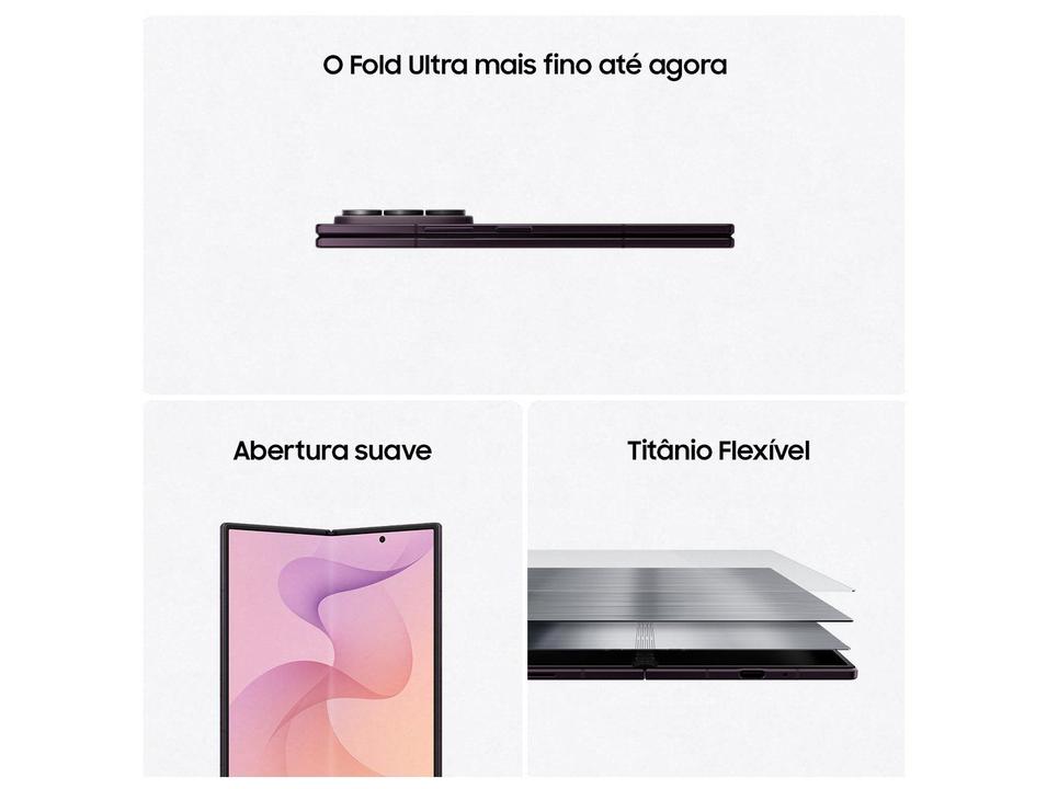 Celular Samsung Galaxy Z Fold8 Ultra 256GB 12GB RAM Preto 8” Câm. Traseira até 200 MP + Frontal 10M - 3