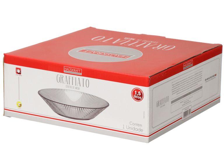 Centro de Mesa de Vidro Redondo Hauskraft Graffiato - 1