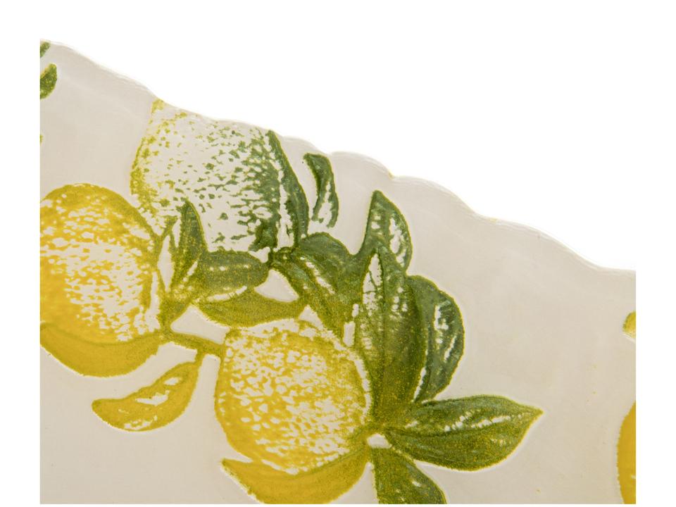 Centro de Mesa de Vidro Redondo Nell Limão - 6