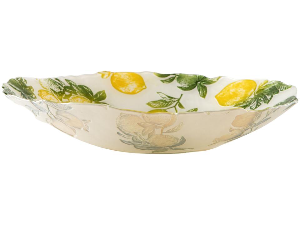 Centro de Mesa de Vidro Redondo Nell Limão - 3