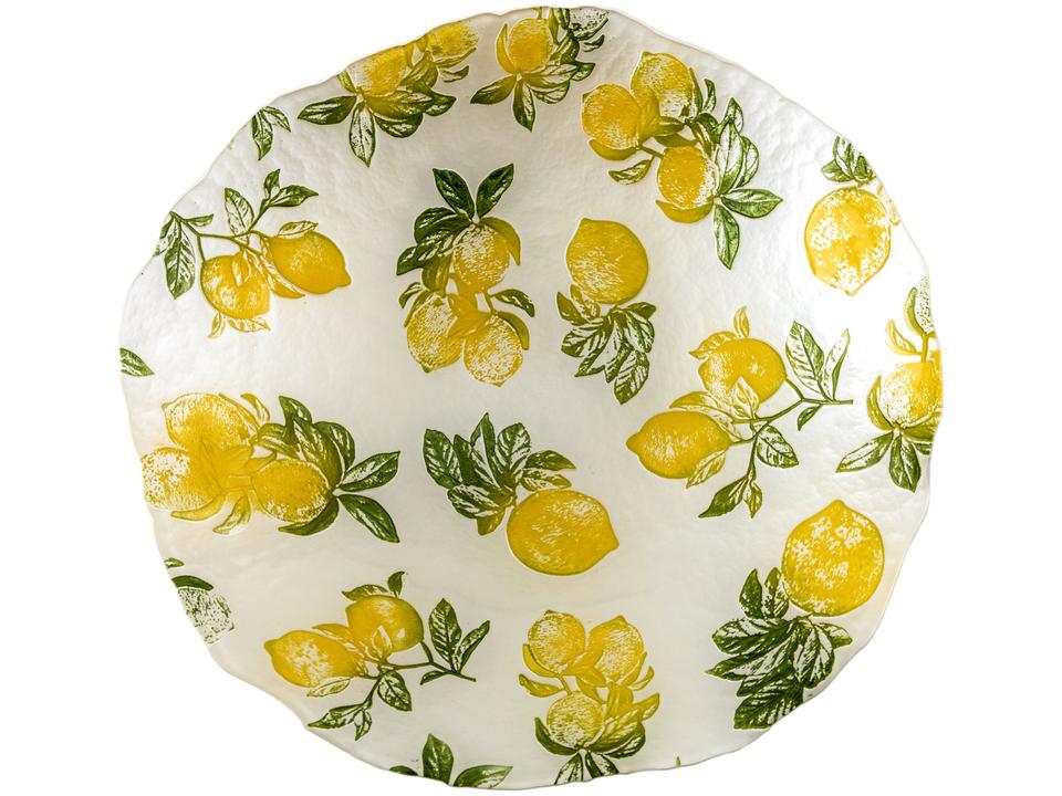 Centro de Mesa de Vidro Redondo Nell Limão - 2