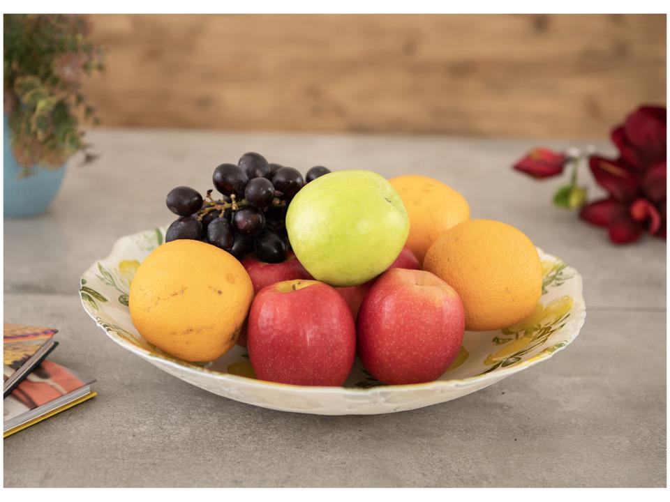 Centro de Mesa de Vidro Redondo Nell Limão - 1