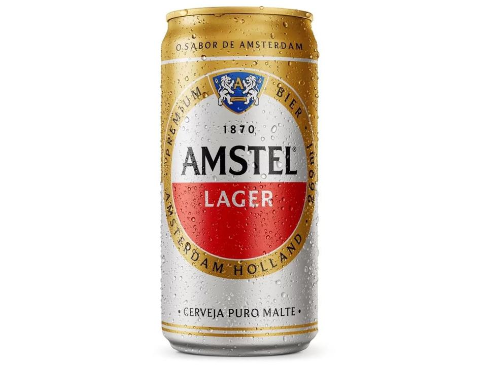 Cerveja Amstel Lager Puro Malte 12 Unidades Lata - 4