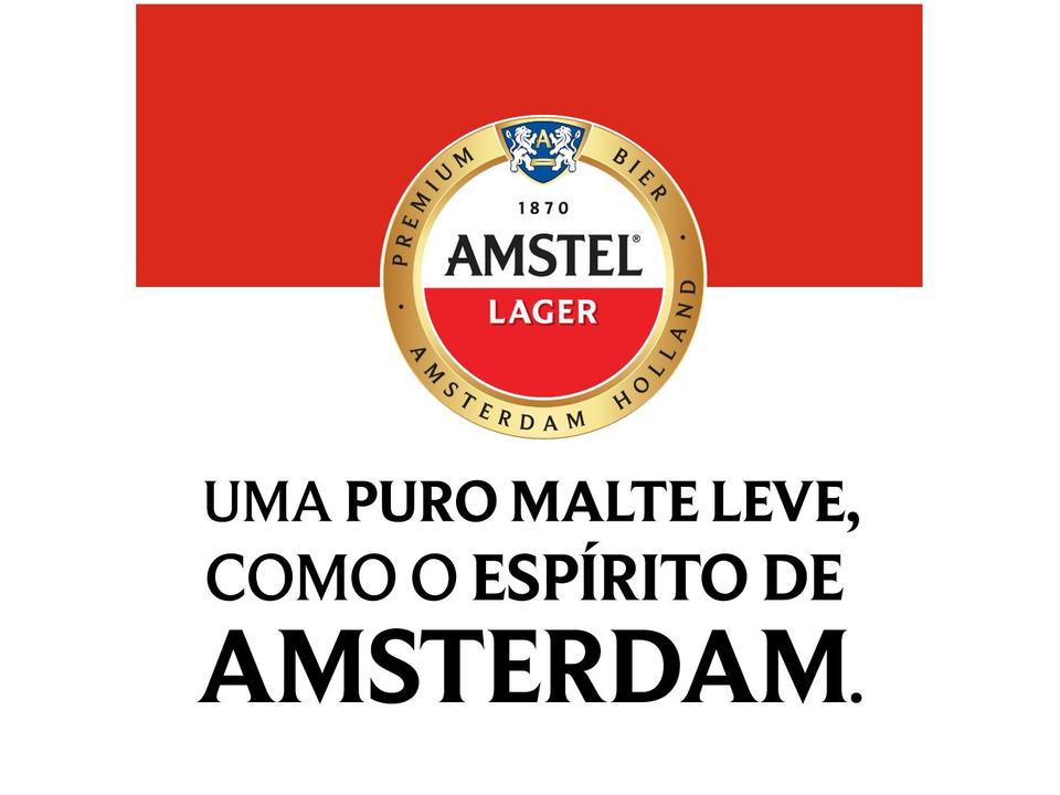 Cerveja Amstel Lager Puro Malte 12 Unidades Lata 350ml - 3