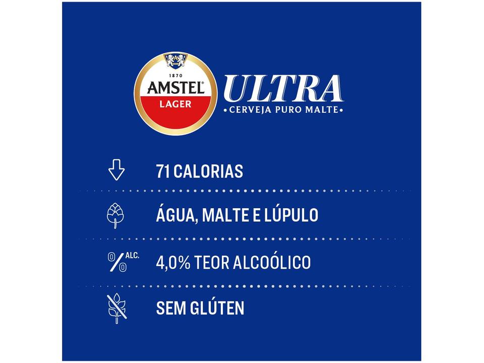 Cerveja Amstel Ultra Pilsen Lager 12 Unidades - 2