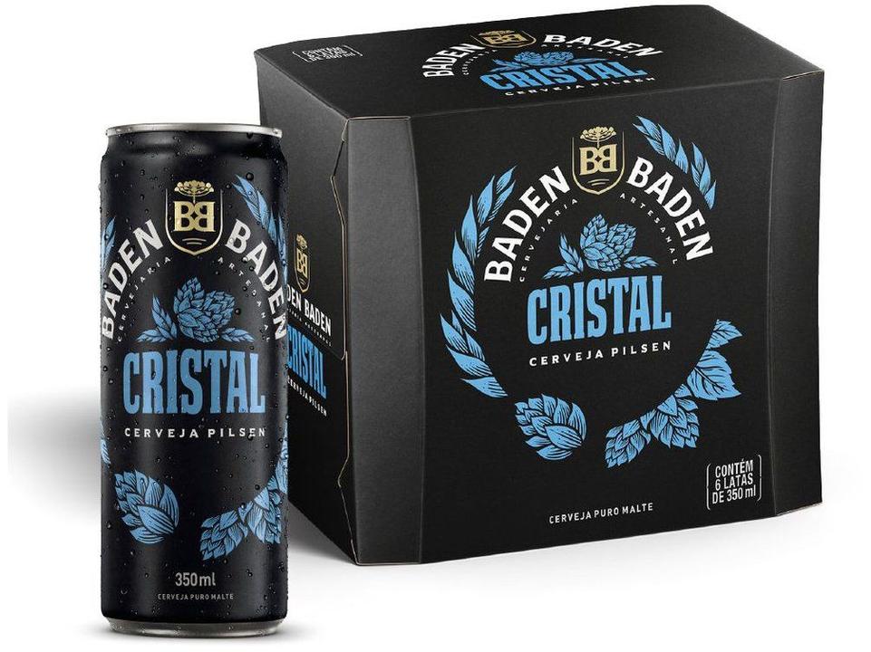 Cerveja Baden Baden Cristal Lata 350 ml Pack com 6 Unidades - 4