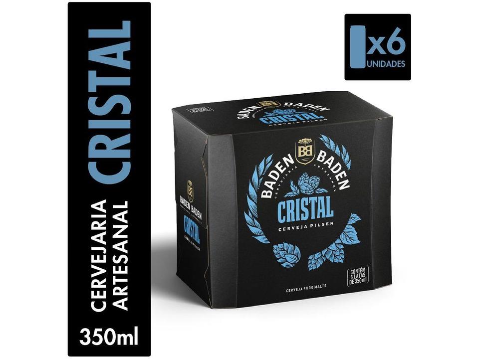 Cerveja Baden Baden Cristal Lata 350 ml Pack com 6 Unidades - 2