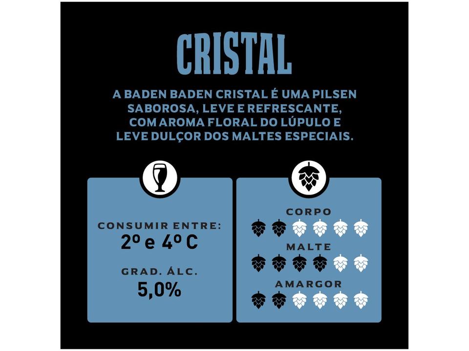 Cerveja Baden Baden Cristal Pilsen Lager - 6 Unidades Lata 350ml - 4