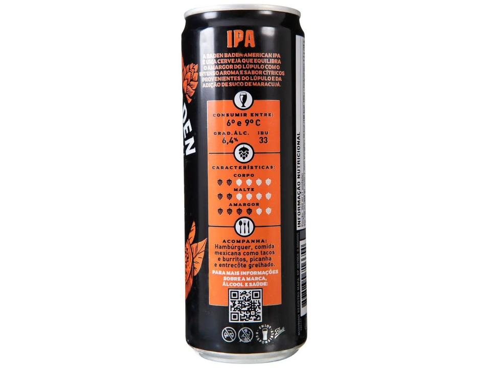Cerveja Baden Baden IPA Lata 350 ml Pack com 6 Unidades - 8