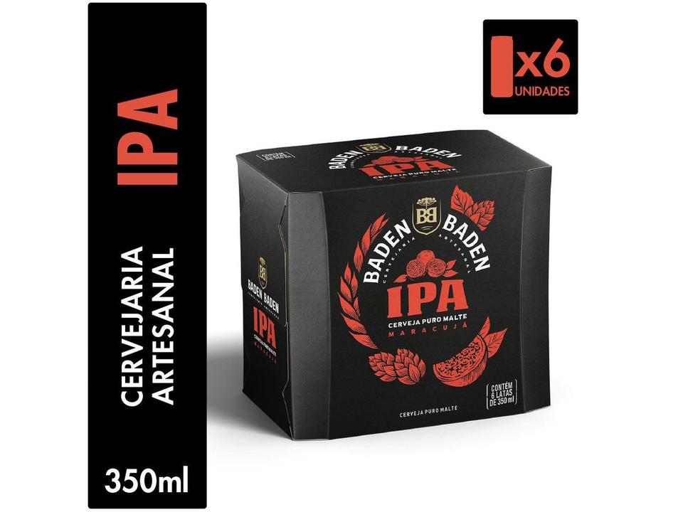 Cerveja Baden Baden IPA Lata 350 ml Pack com 6 Unidades - 1