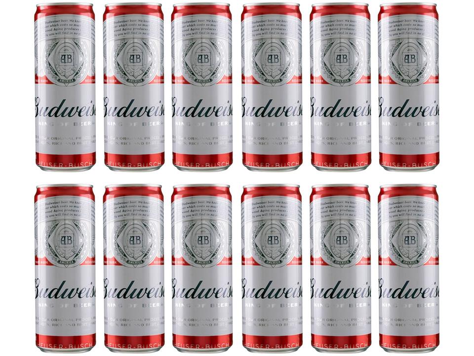 Cerveja Budweiser American Lager 12 Unidades - 4
