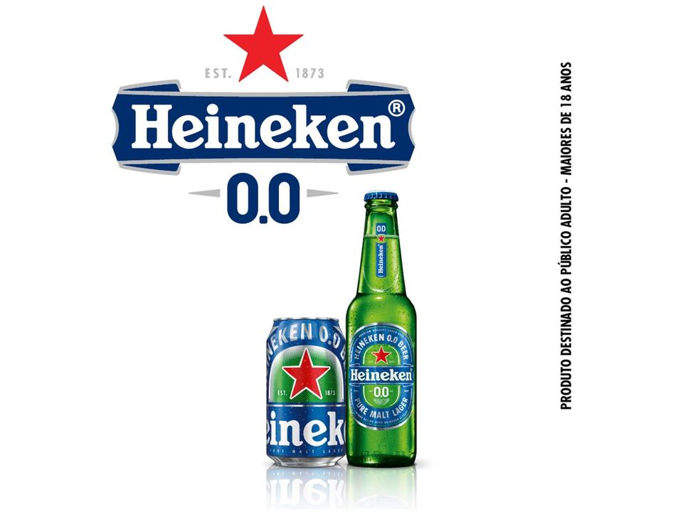 Cerveja Heineken 0.0 Pilsen Puro Malte - Lager sem Álcool 6 Unidades Garrafa 330ml - 4