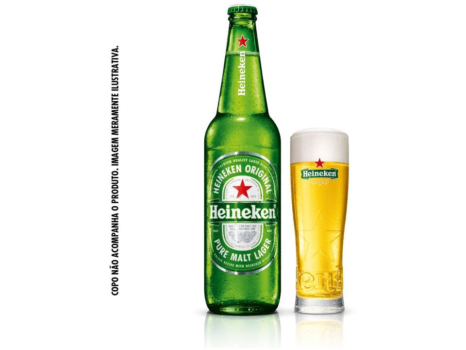 Cerveja Heineken Garrafa 600 ml Pack com 12 Unidades - 4