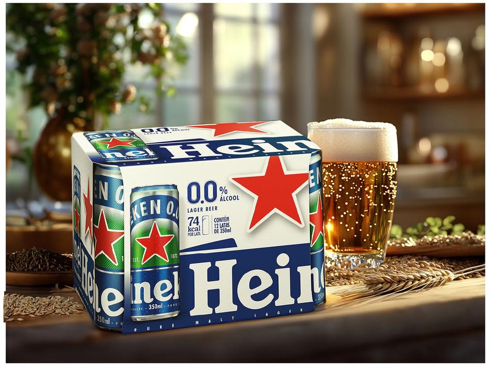 Cerveja Heineken Lager sem Álcool Puro Malte - 3