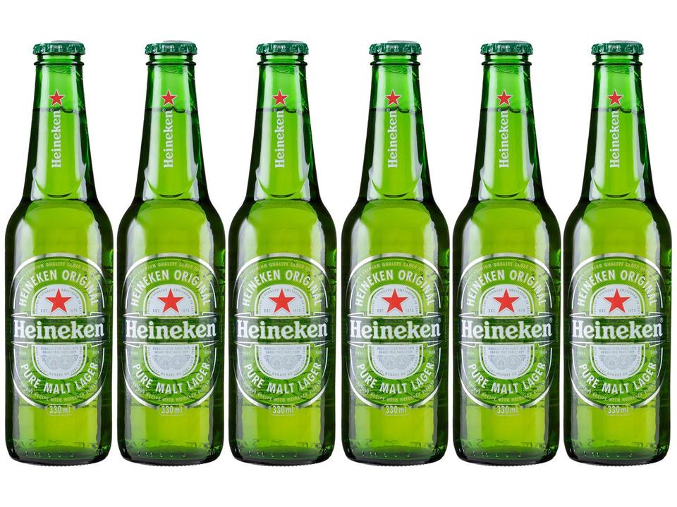 Cerveja Heineken Long Neck 330ml Pack com 6 Unidades - 5