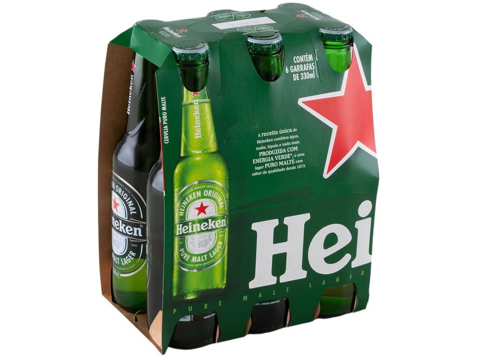Cerveja Heineken Long Neck 330ml Pack com 6 Unidades - 4