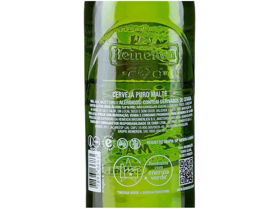Cerveja Heineken Long Neck 330ml Pack com 6 Unidades - 9