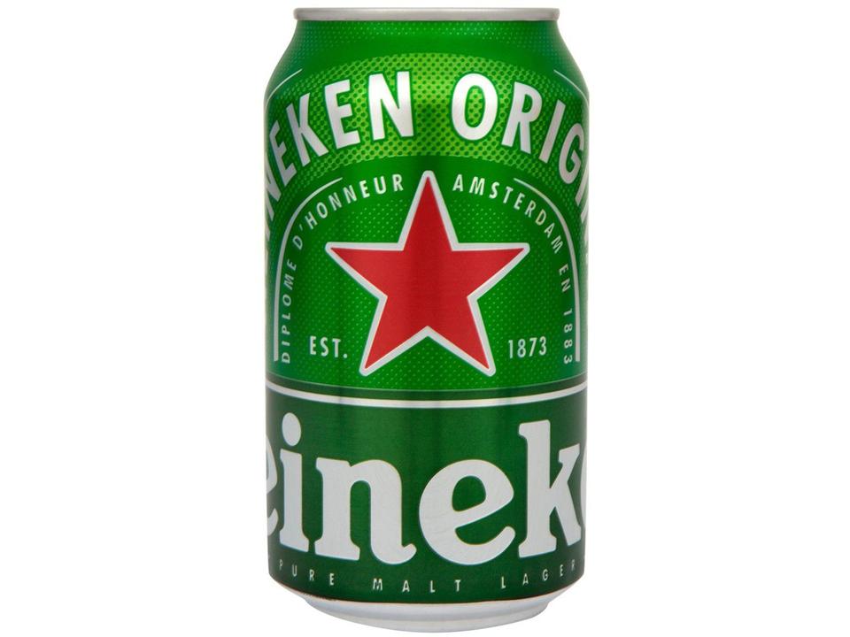 Cerveja Heineken Premium Puro Malte Pilsen Lager - 12 Unidades Lata 350ml - 6