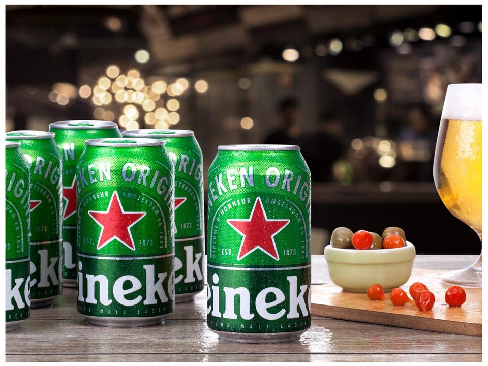 Cerveja Heineken Premium Puro Malte Pilsen Lager - 12 Unidades Lata 350ml - 3