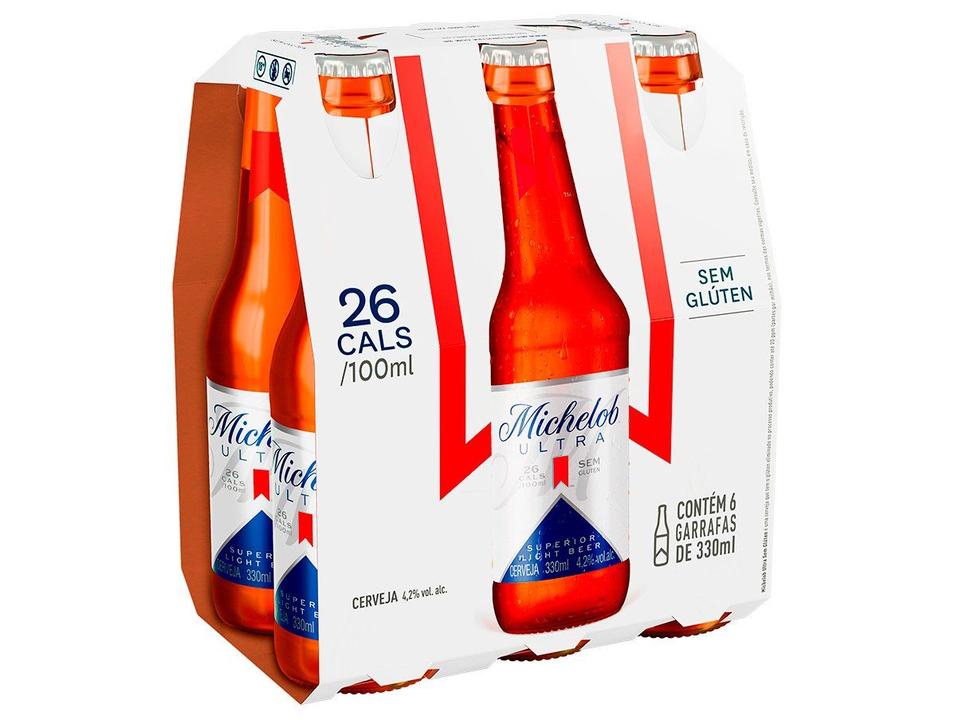 Cerveja Michelob Ultra 6 Unidades Long Neck 330ml - 3