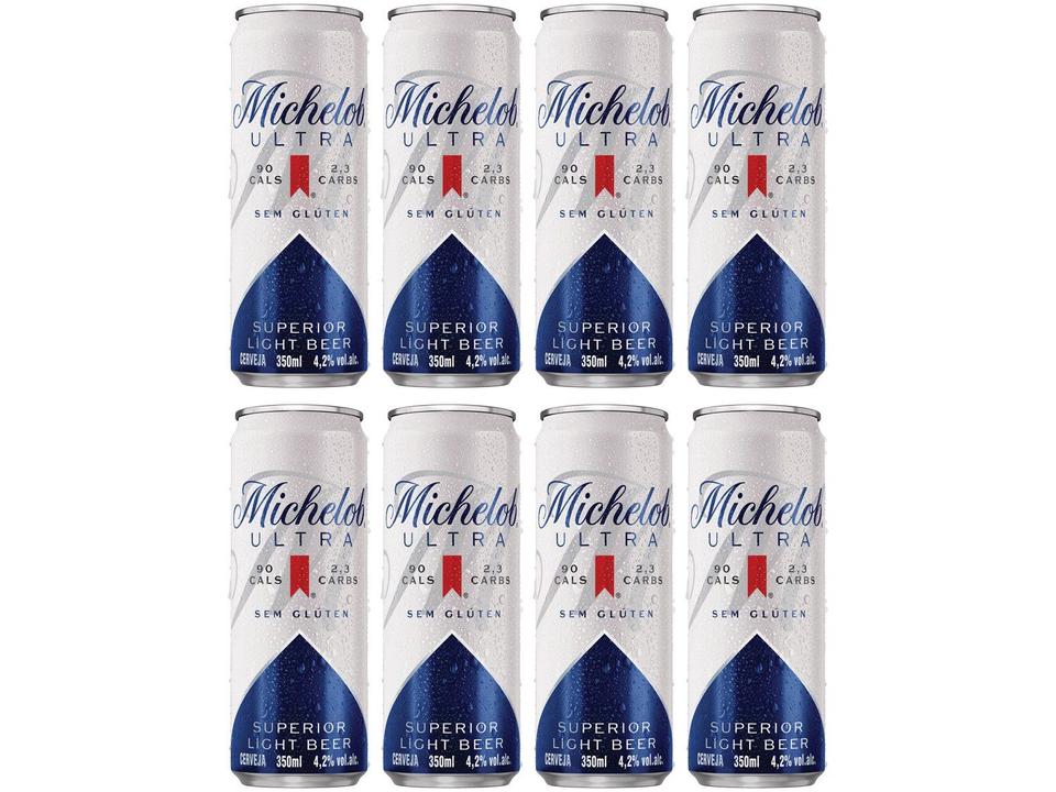 Cerveja Michelob Ultra Superior Light Beer 8 Unidades Lata 350ml - 1