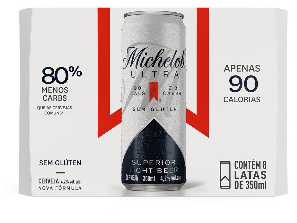 Cerveja Michelob Ultra Superior Light Beer 8 Unidades Lata 350ml - 2