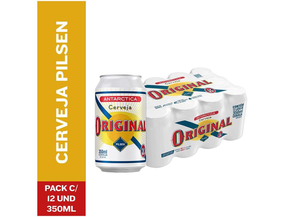 Cerveja Original Pilsen 350ml Lata Pack 12 Unidades - 1