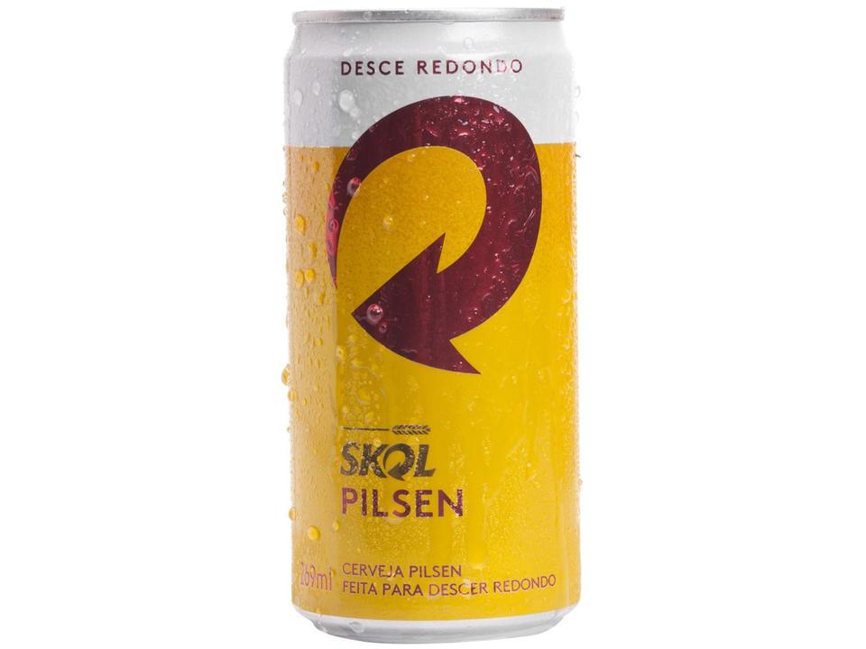 Cerveja Skol Pilsen Lata 269ml Pack 15 Unidades - 4