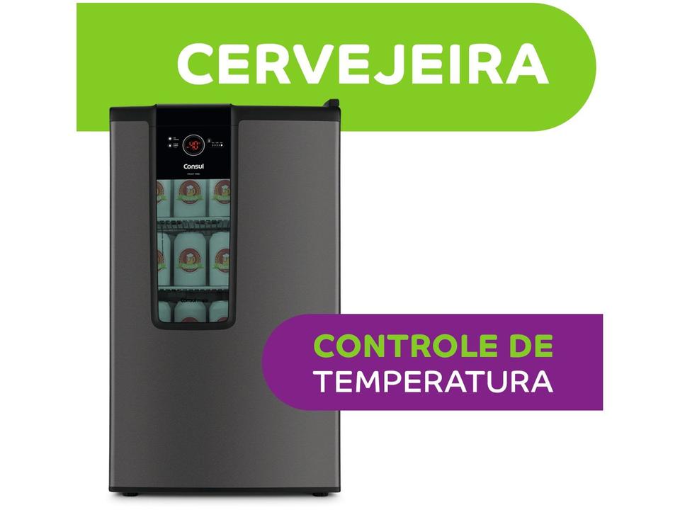 Cervejeira Consul Titanium 82L Display Na Porta Controle de Temperatura CZD12AT - 7