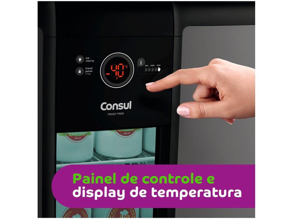 Cervejeira Consul Titanium 82L Display Na Porta Controle de Temperatura CZD12AT - 10