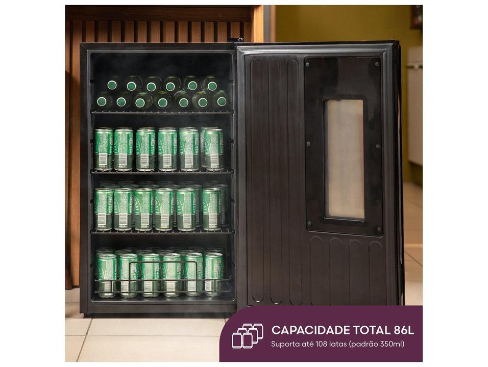 Cervejeira Linq CGT1P Vertical Preta 86L Frost Free - 2
