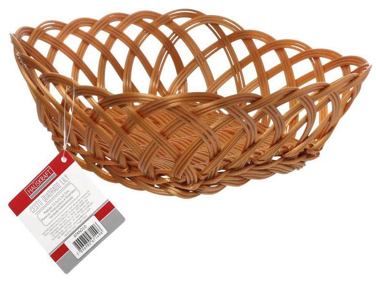 Cesto Organizador Multiuso Marrom Hauskraft Rattan Lily - 2