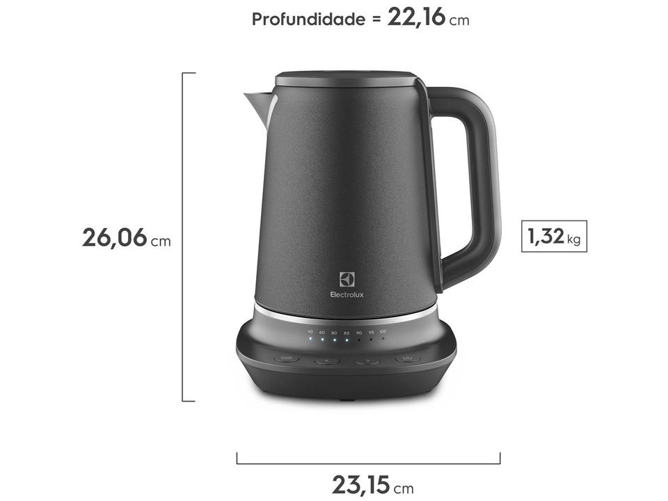 Chaleira Elétrica Electrolux EKP70 Inox 1,7L - 12
